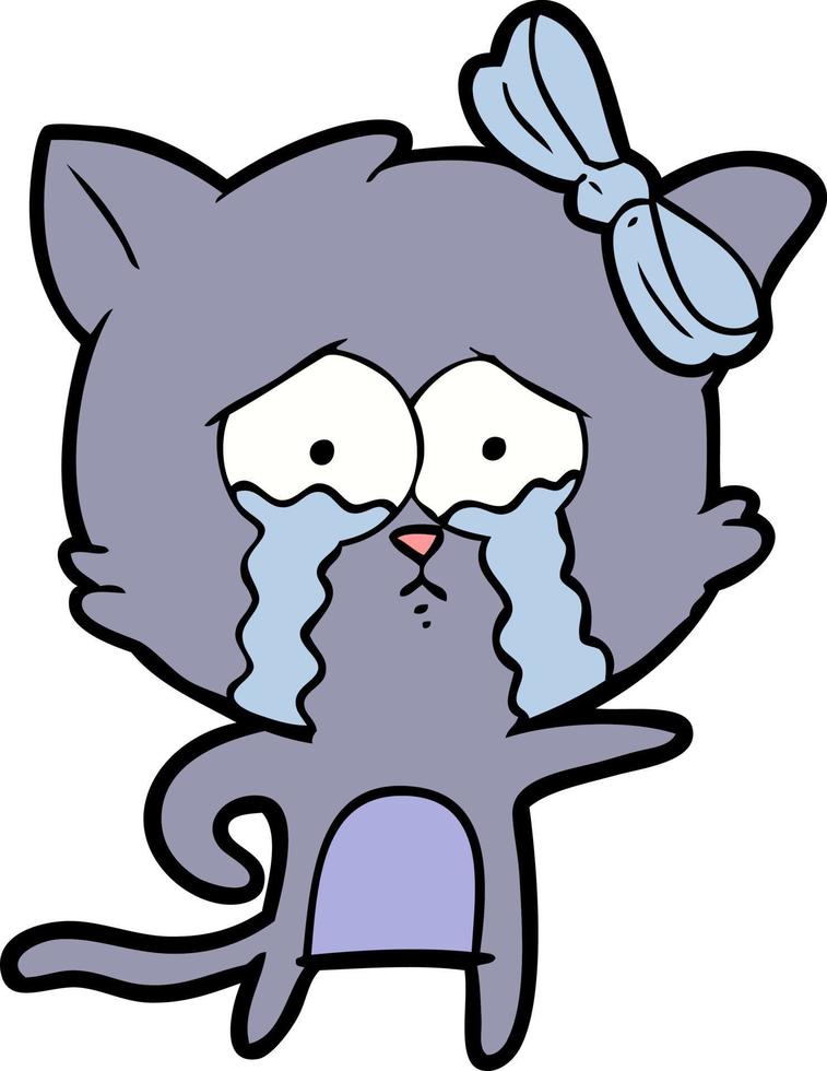 Vector cartoon cat