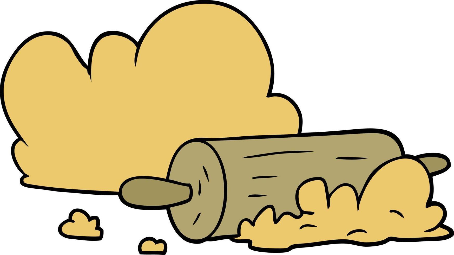 cartoon rolling pin and dough vector