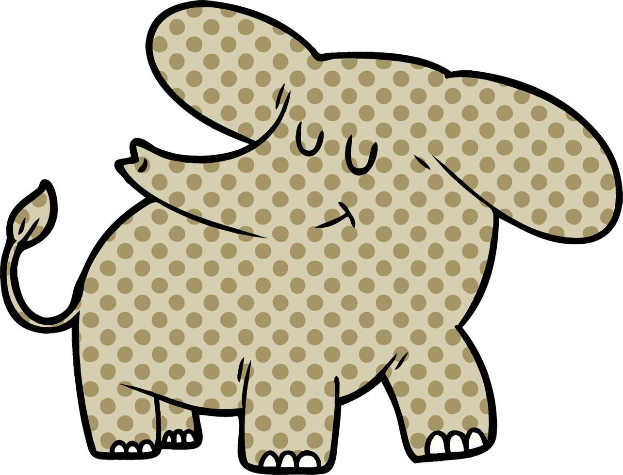 cartoon elephant character vector