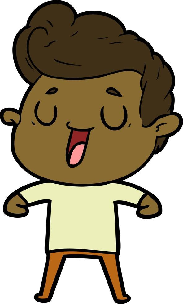 happy cartoon man vector