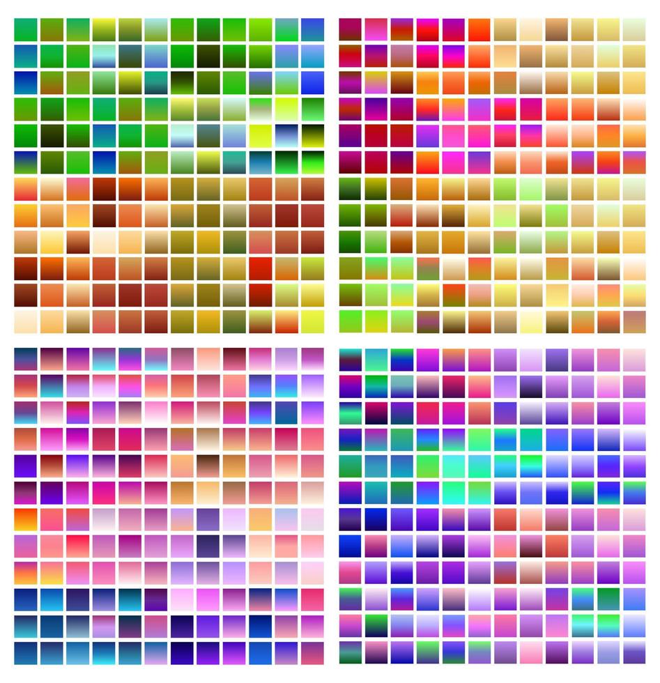 Set swatches colorful gradient background violet palette of vector patterns for design and web concept art