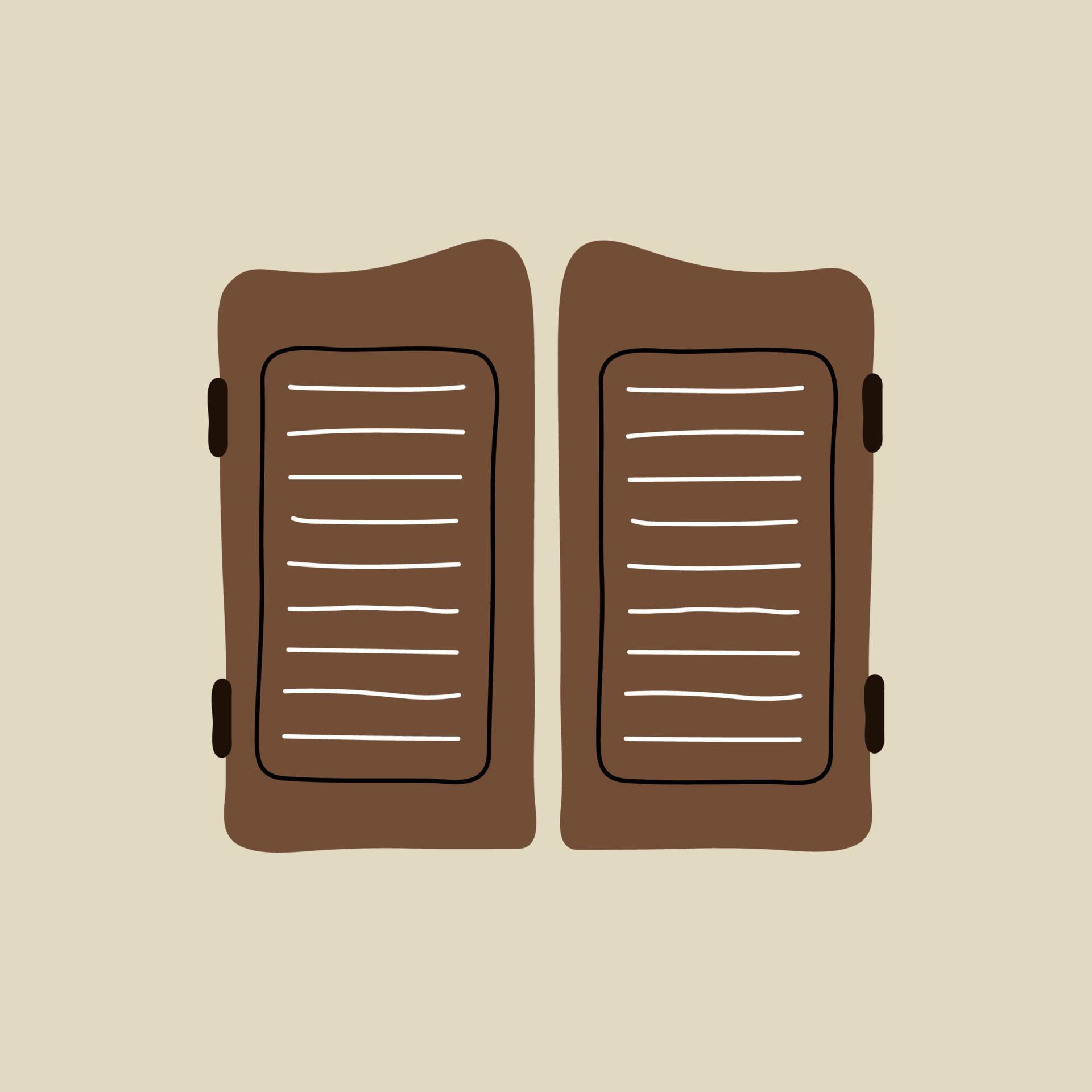 Wild west element in modern style flat, line style. Hand drawn vector