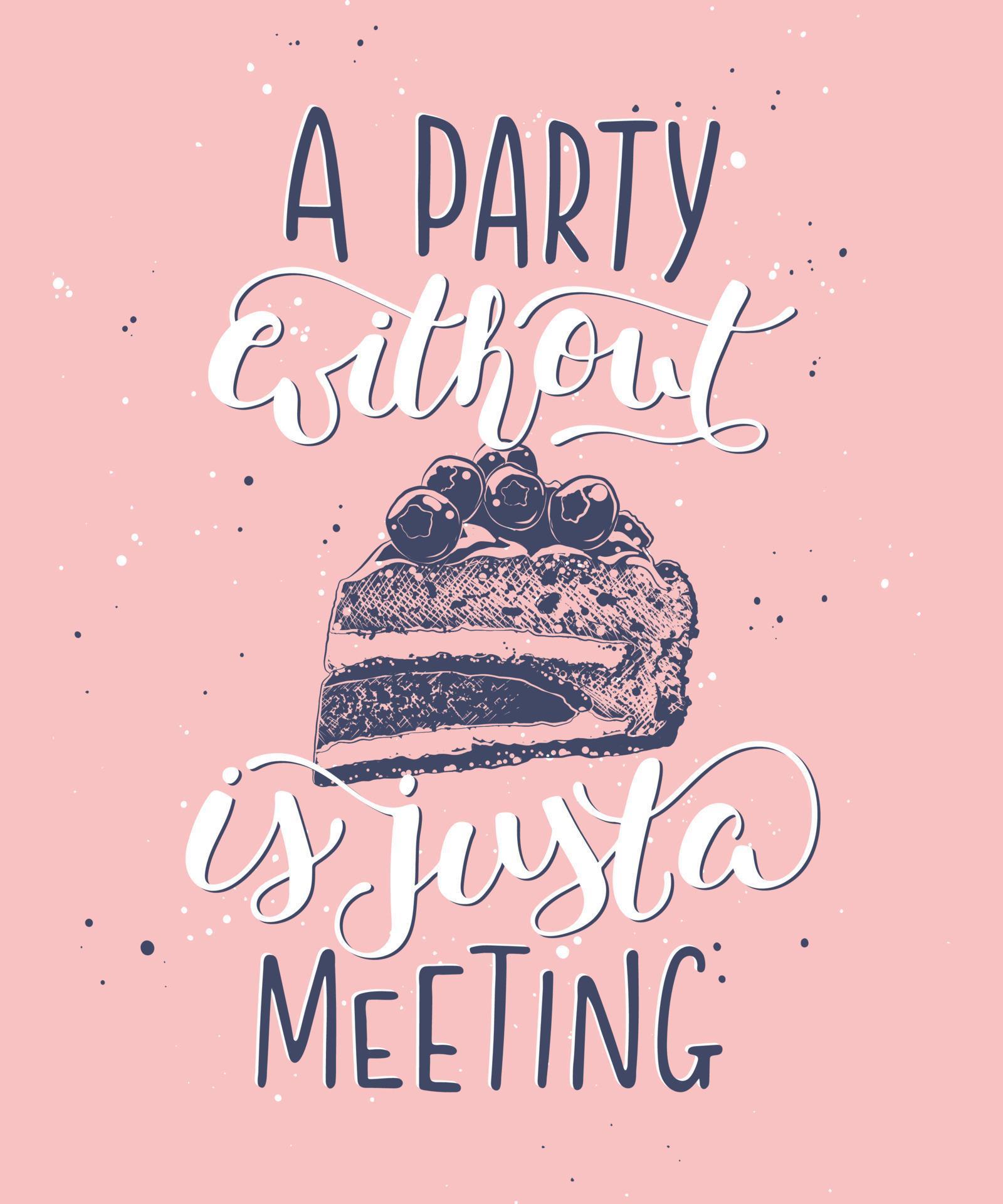 Vector card with hand drawn unique typography design element for