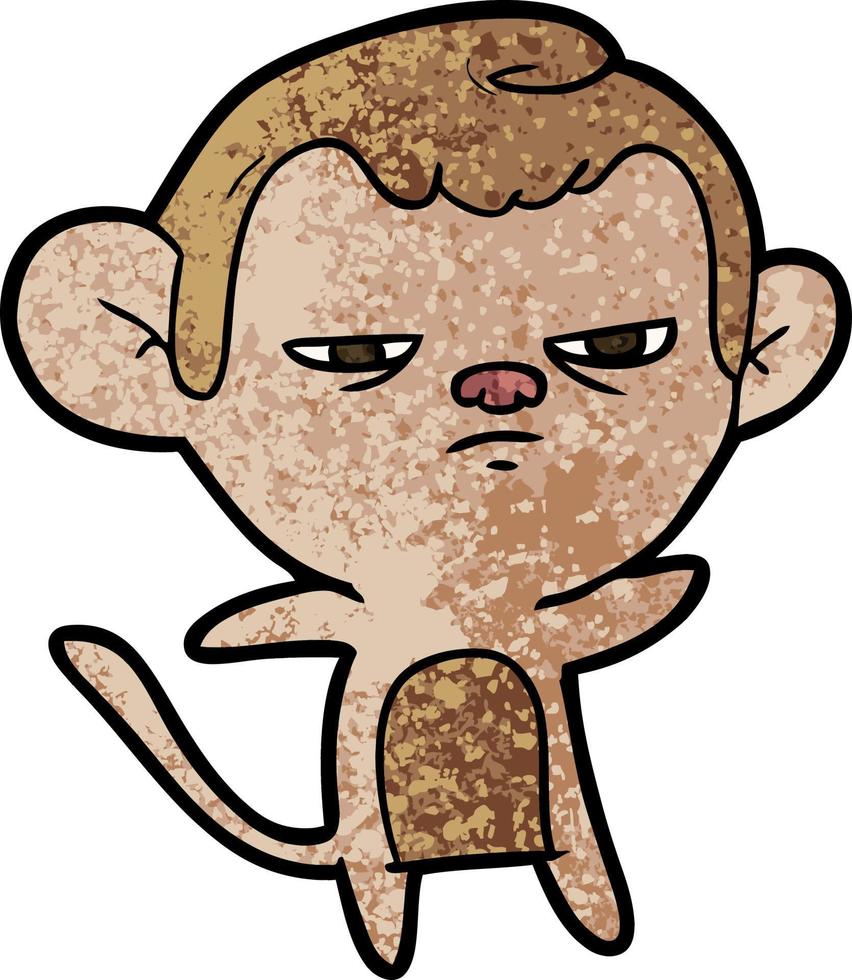 Vector cartoon monkey