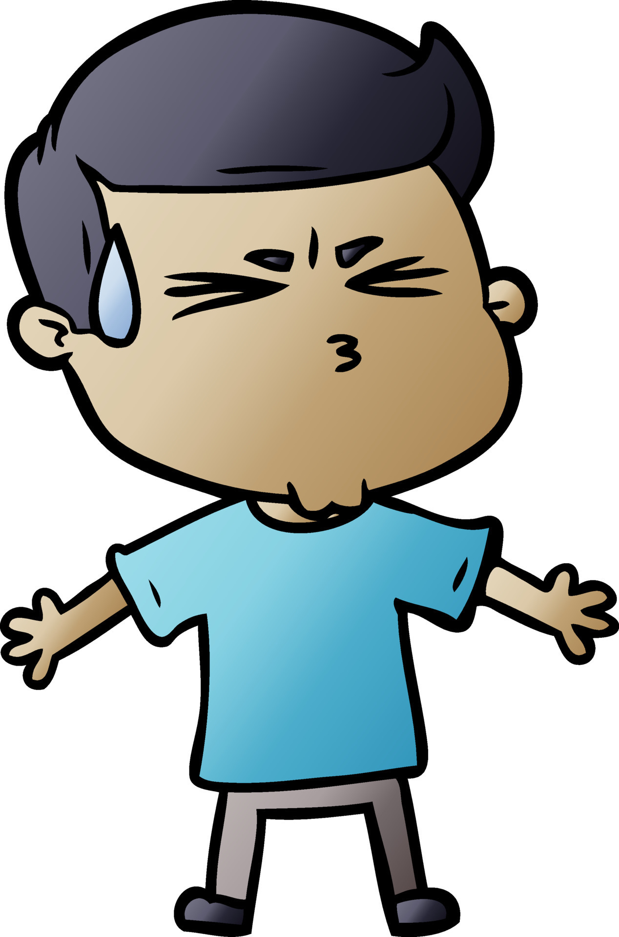 cartoon man sweating 12468395 Vector Art at Vecteezy cartoon man sweating 12468395 Vector Art at Vecteezy