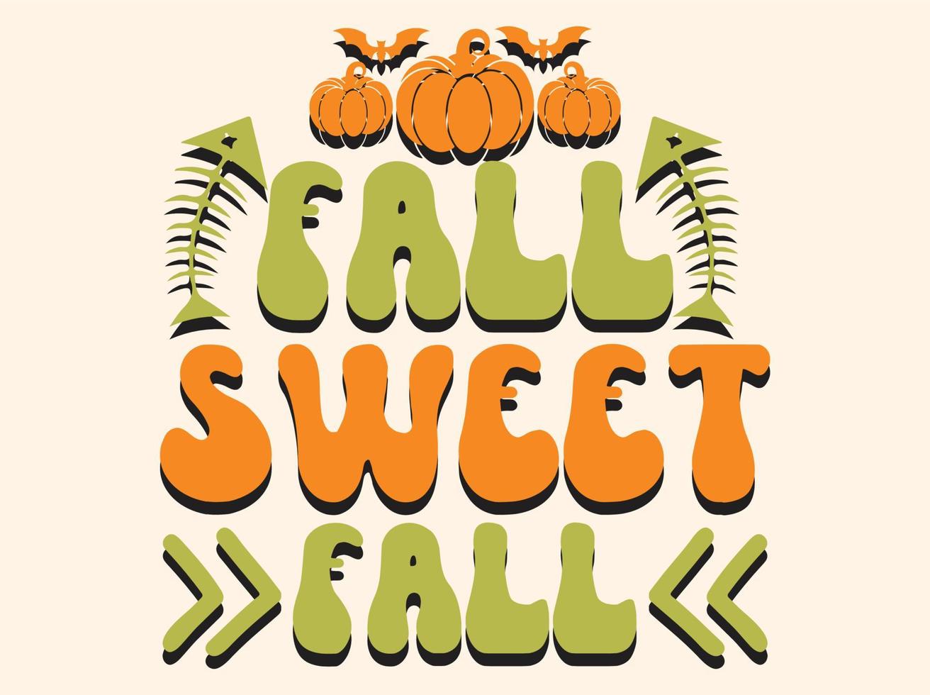 Fall t-shirt design vector file