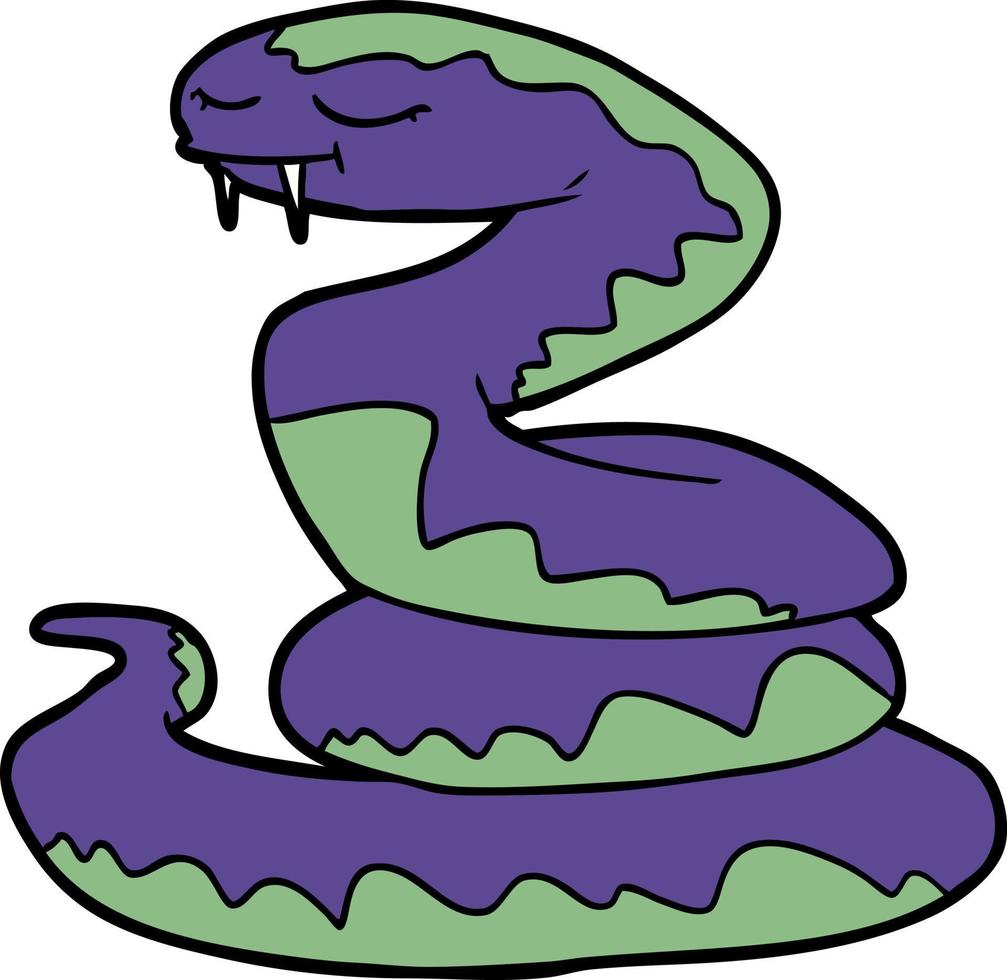 serpiente de dibujos animados de vector