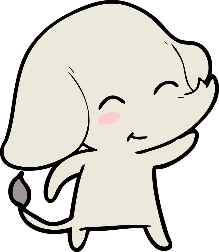 cute cartoon elephant vector