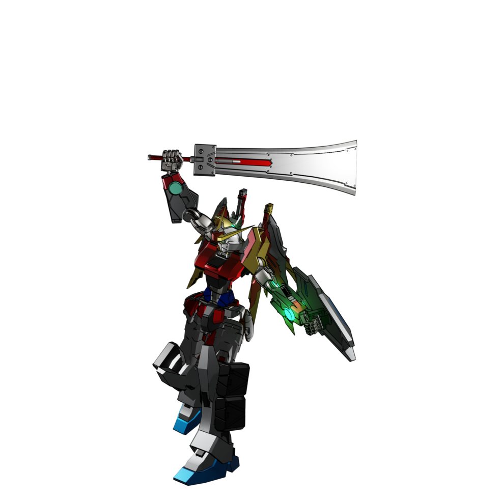 mecha listo para atacar png