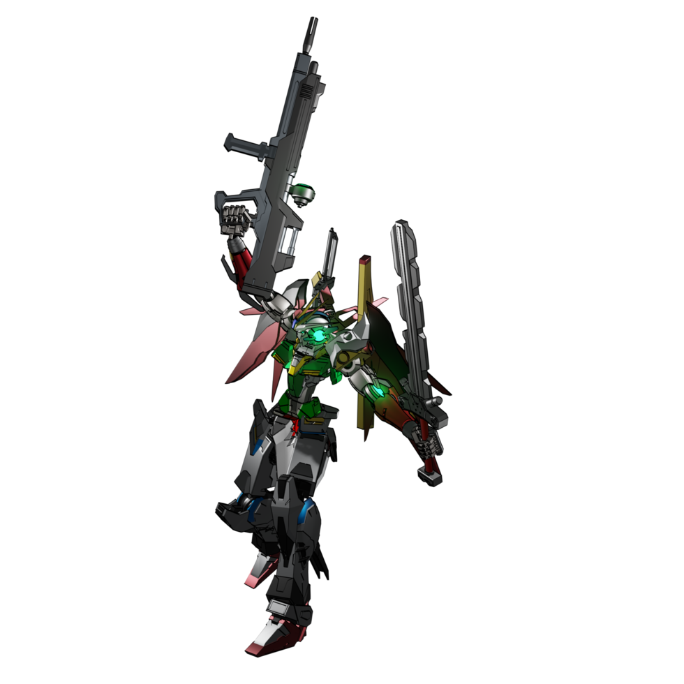 Mecha prêt à attaquer png