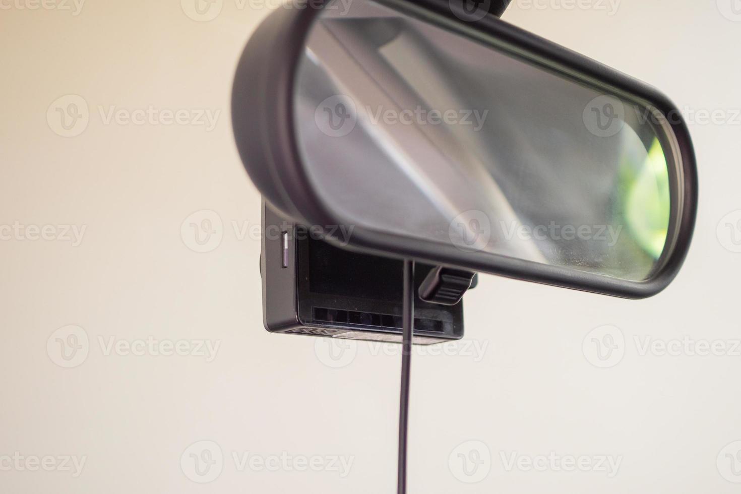 Car CCTV camera video recorder for driving safety on the road photo