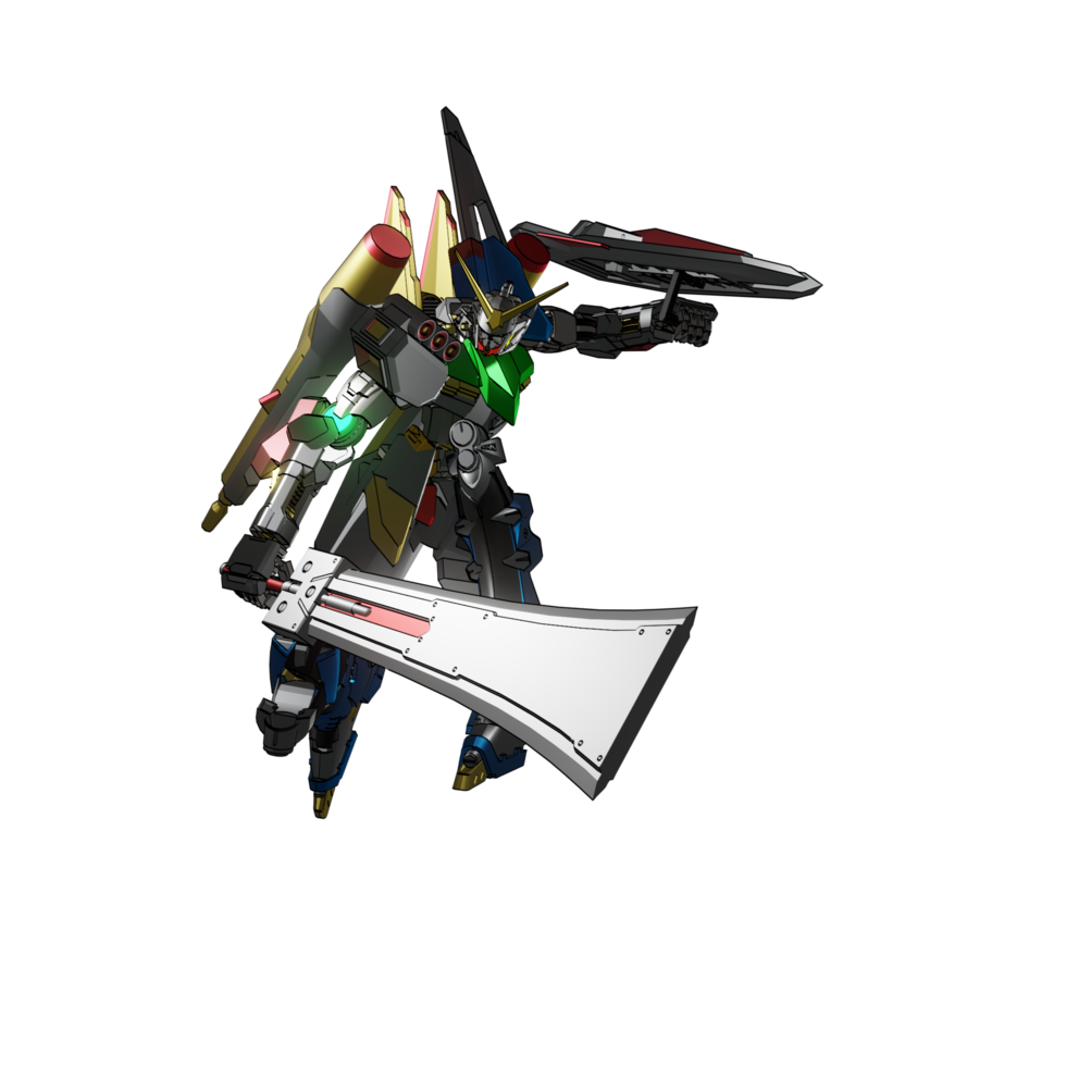 pose de ataque mecha png