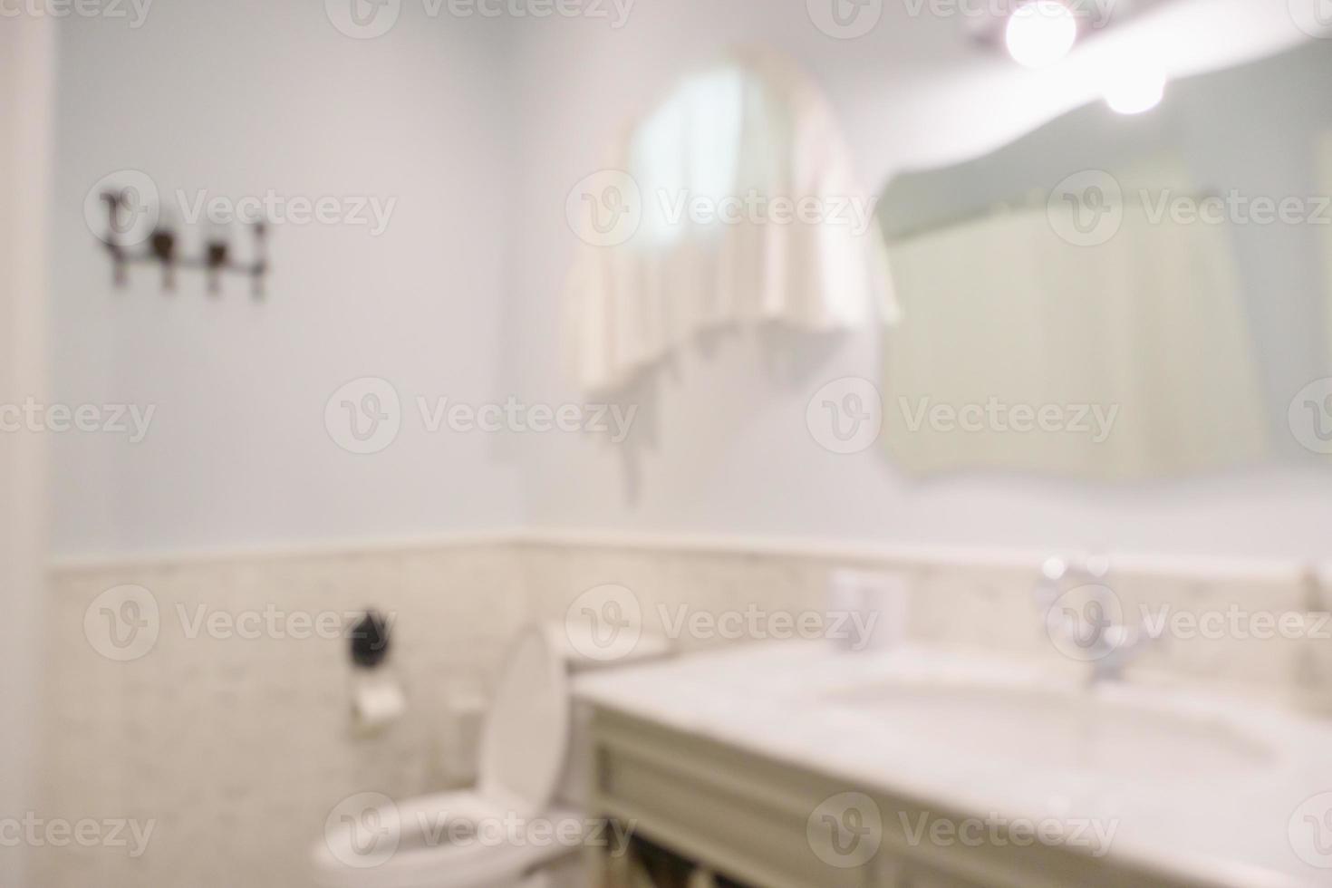 Abstract bathroom interior blur background photo