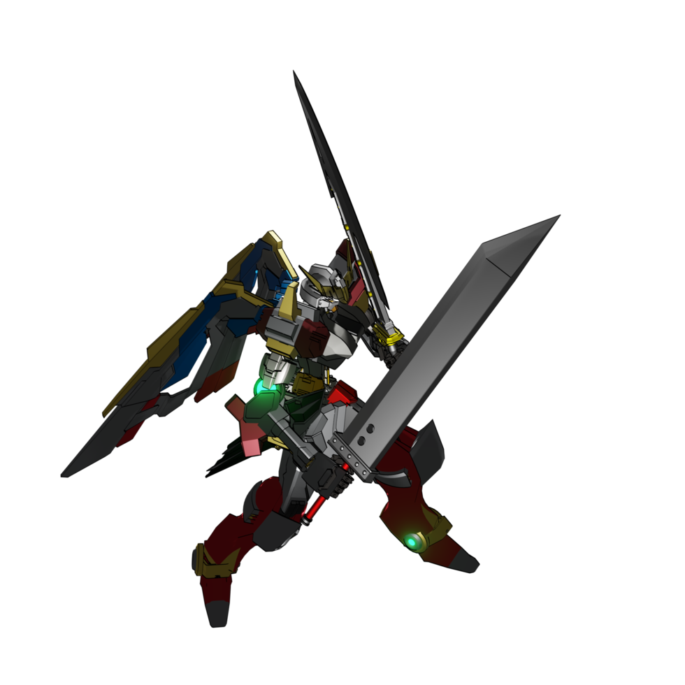 Mecha-Angriffspose png