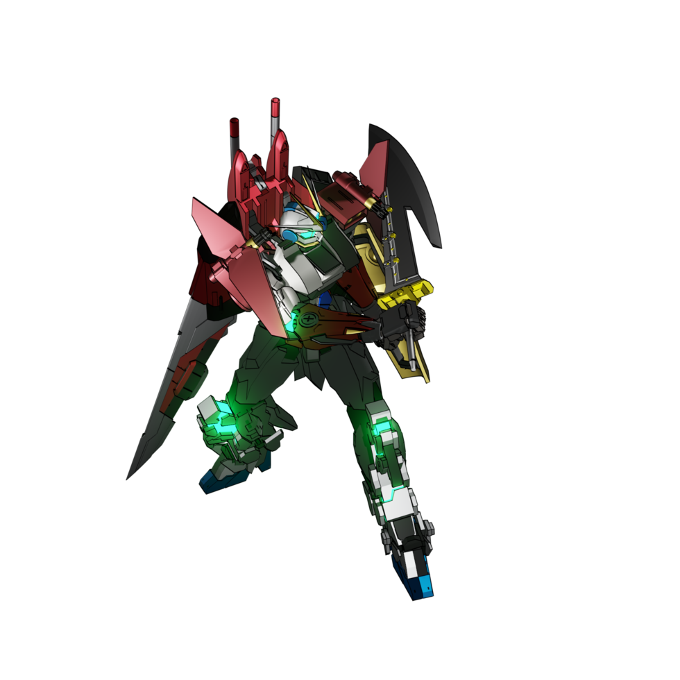 Mecha-Angriffspose png