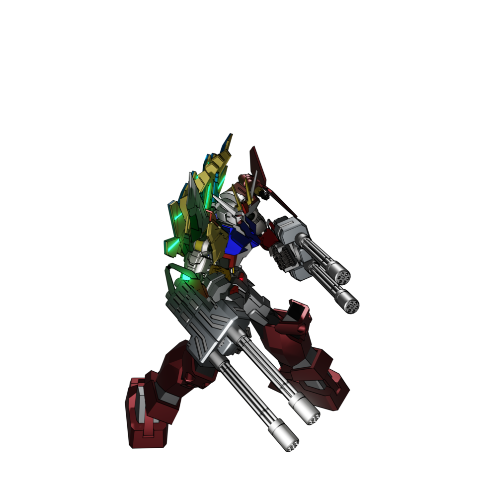 Mecha attack pose png