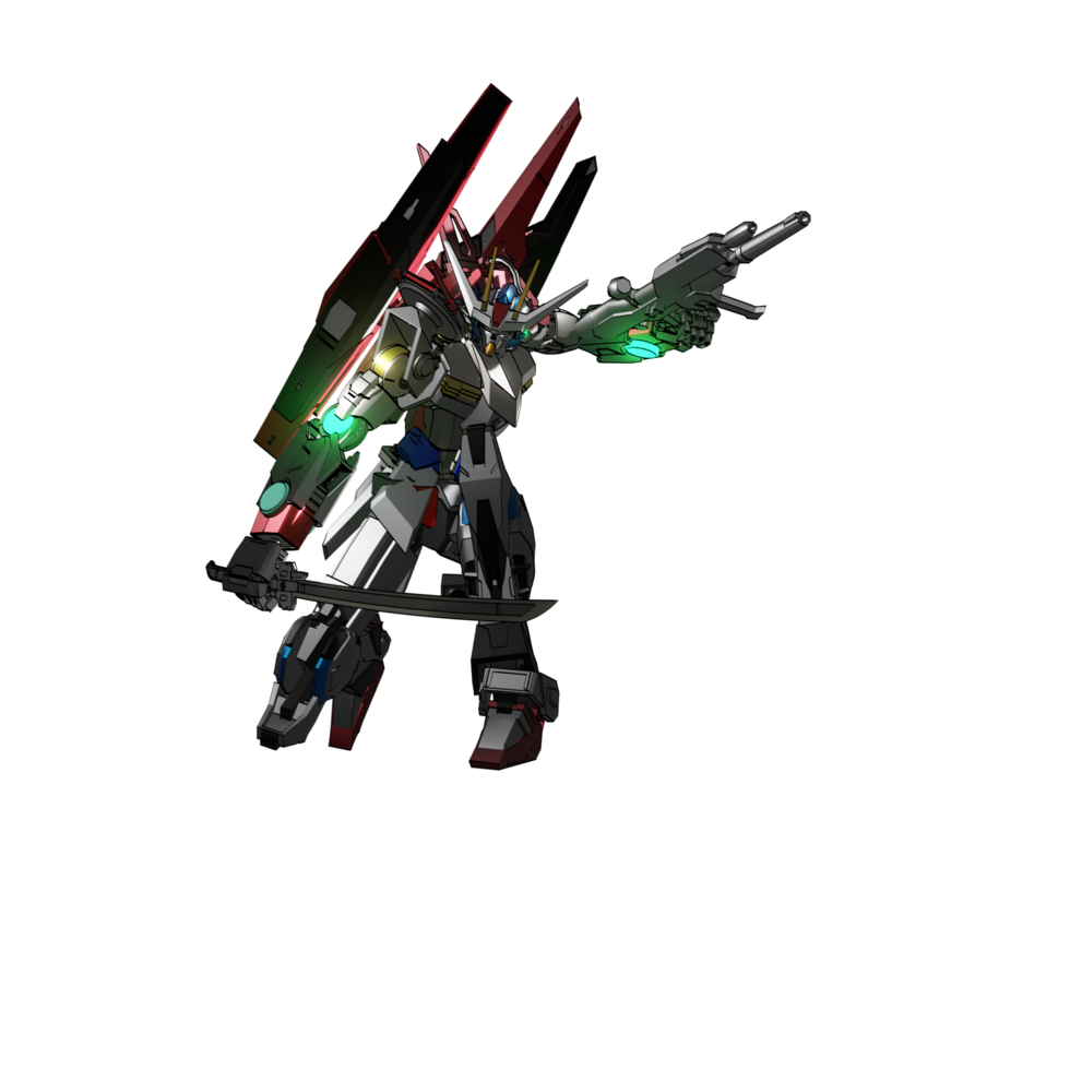 Mecha attack pose png