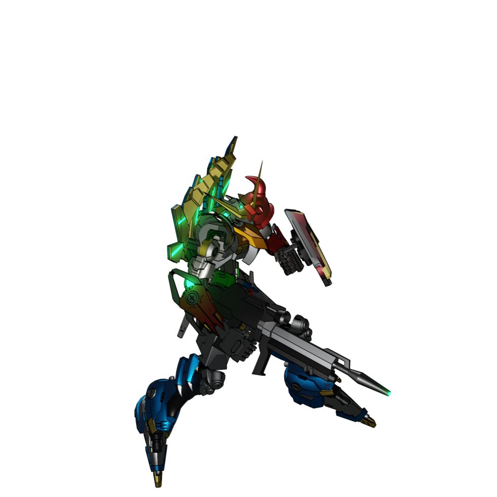 Mecha zum Angriff bereit png