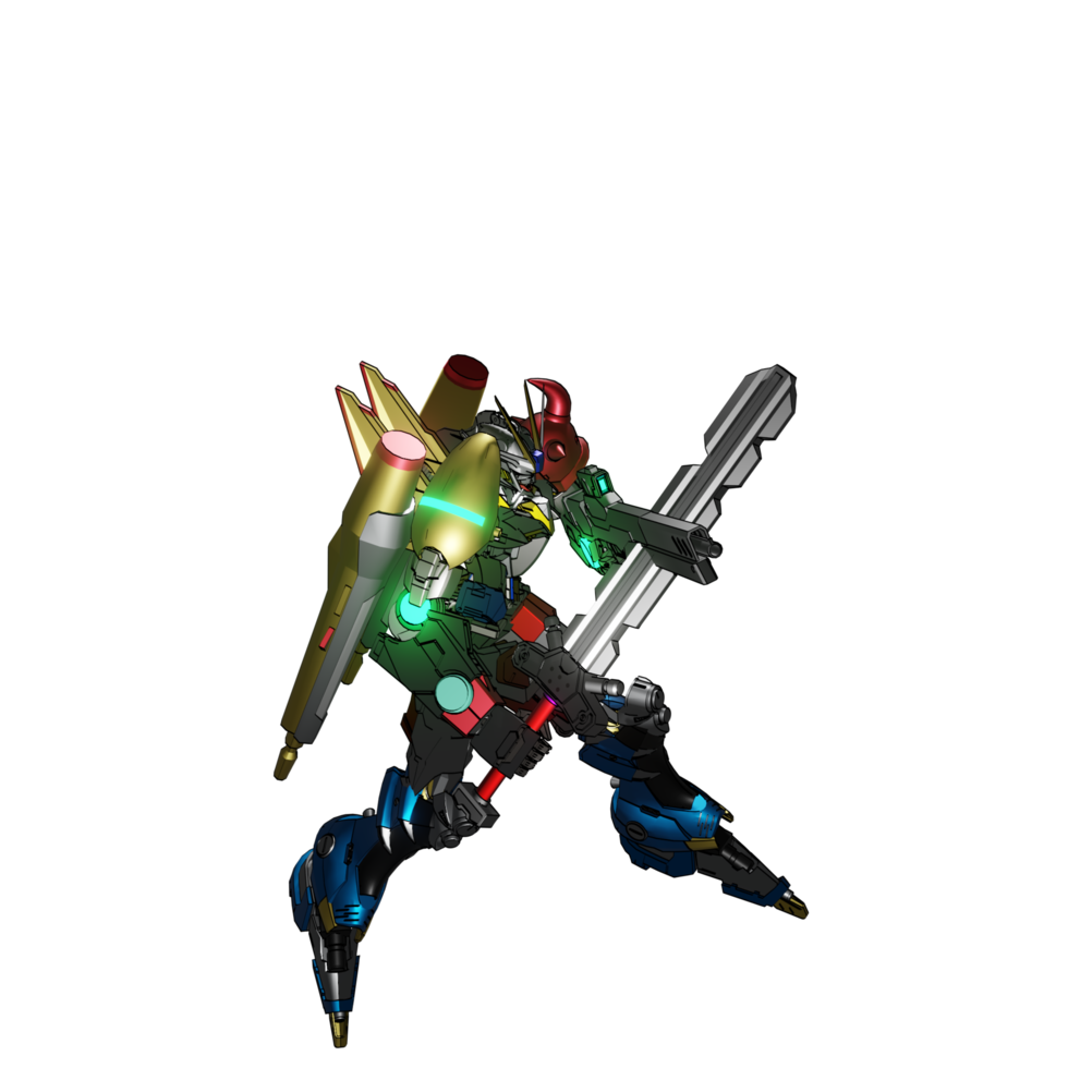 Mecha-Angriffspose png