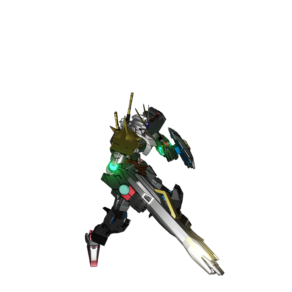 Mecha attack pose png