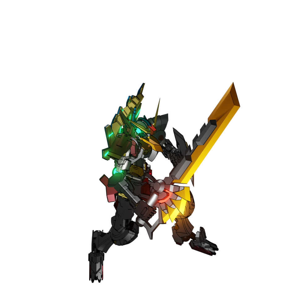 mecha listo para atacar png