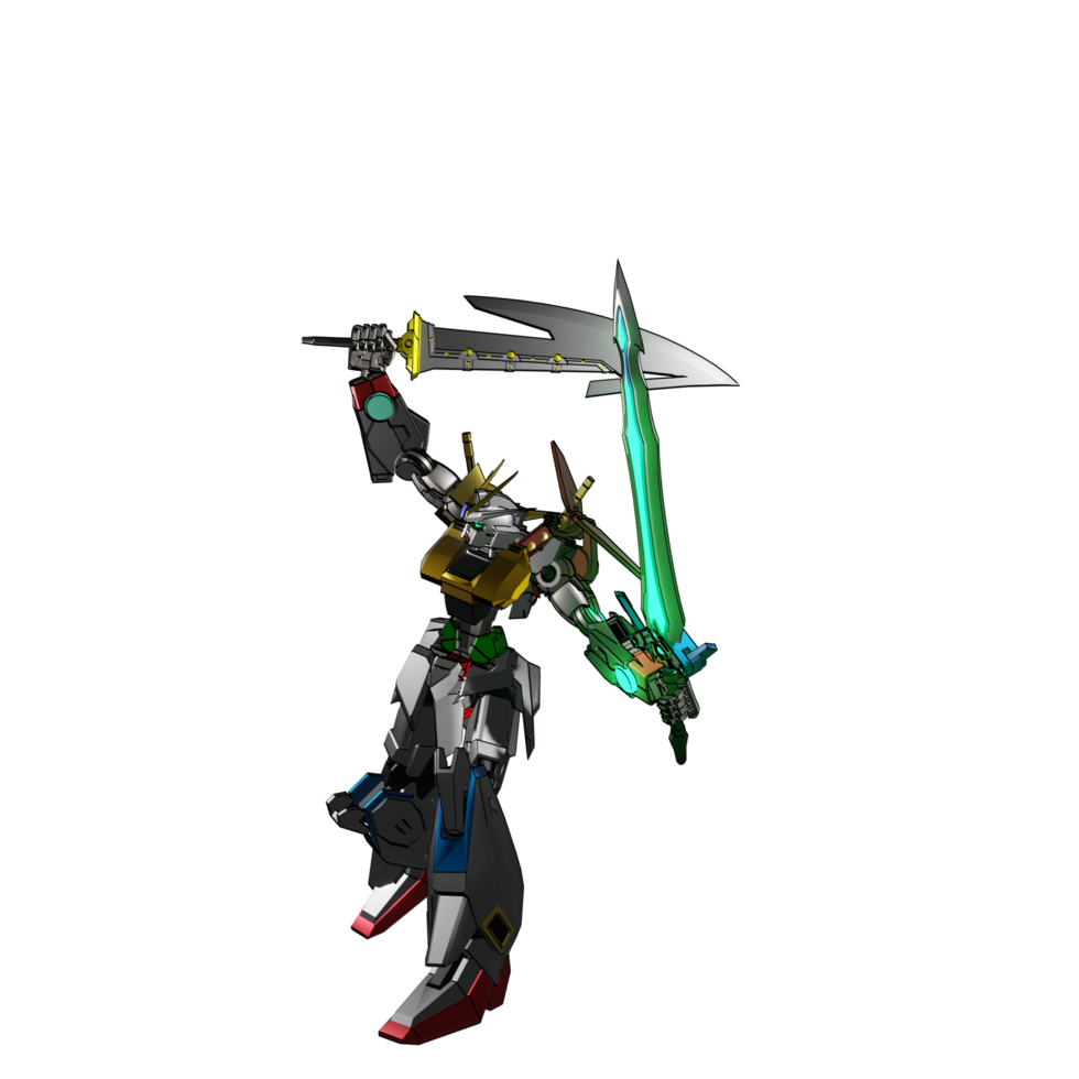 Mecha attack pose png