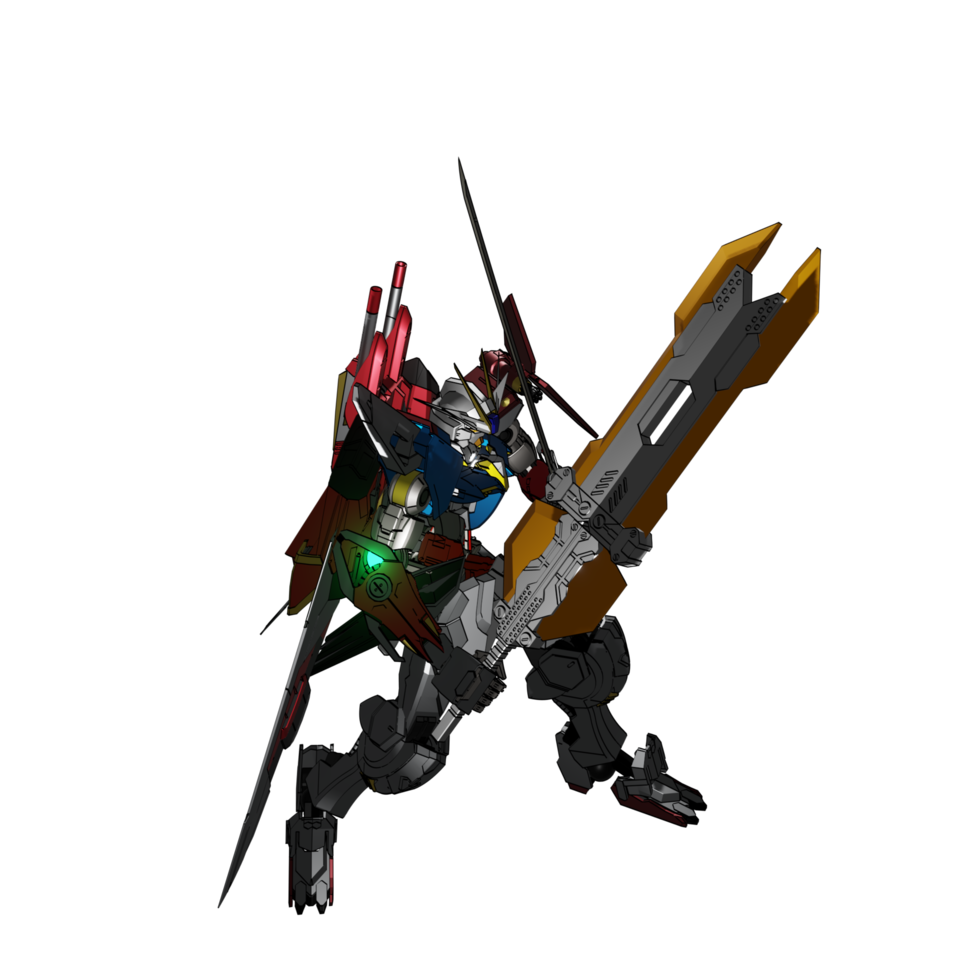 Mecha attack pose png