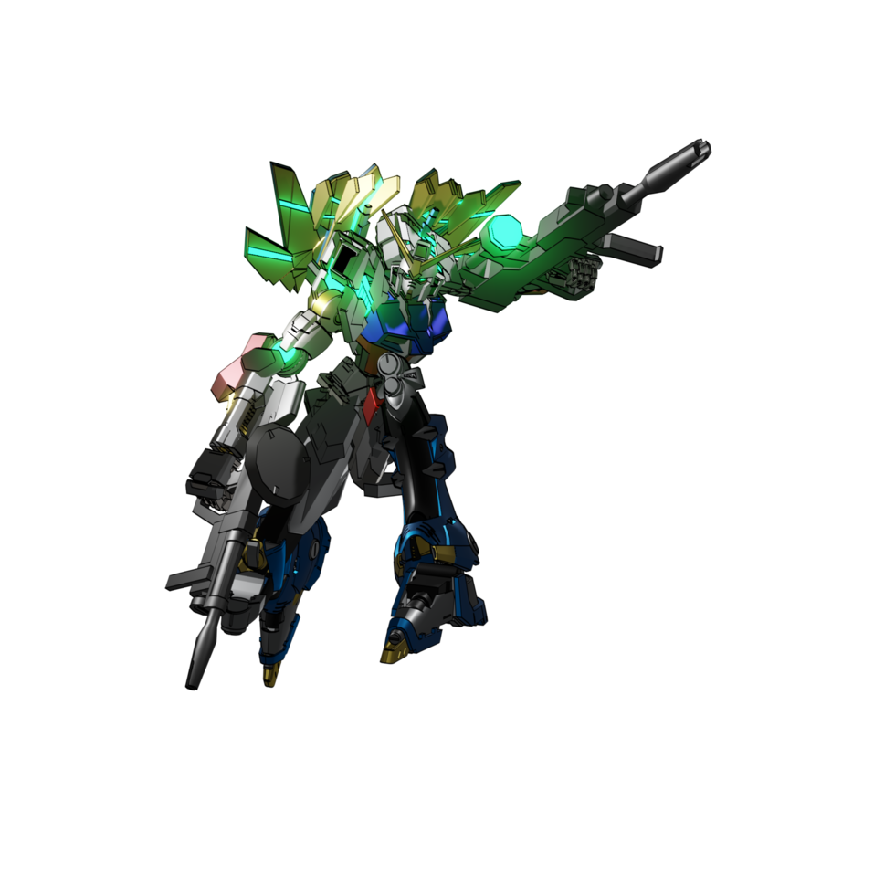 Mecha attack pose png