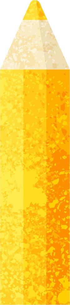 icono de ilustración de vector gráfico de lápiz de color naranja