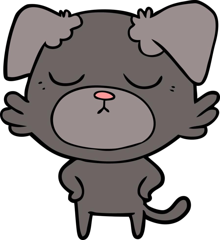 cute cartoon dog vector