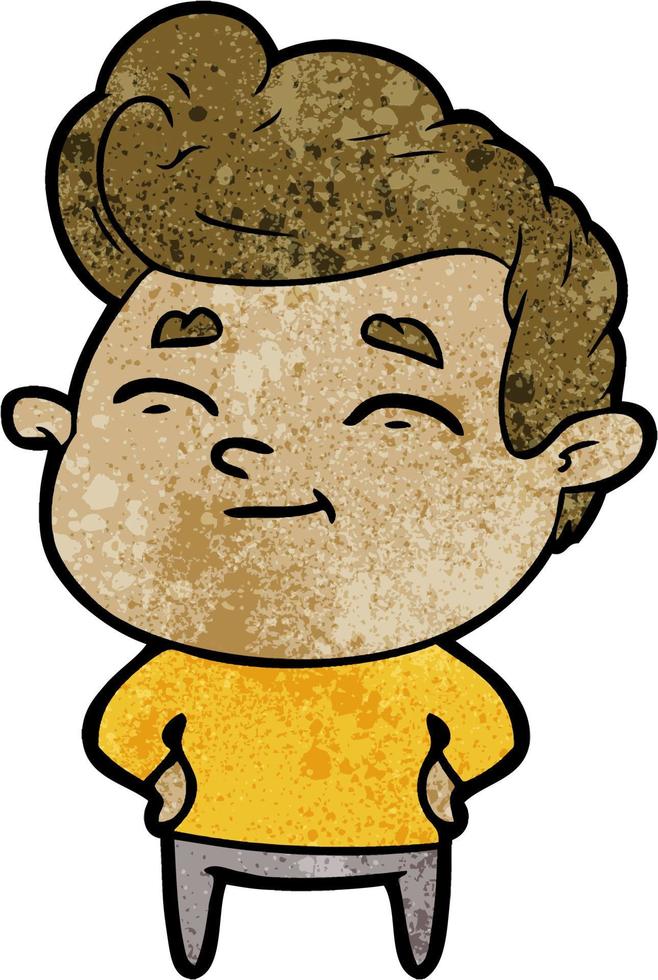 happy cartoon man vector