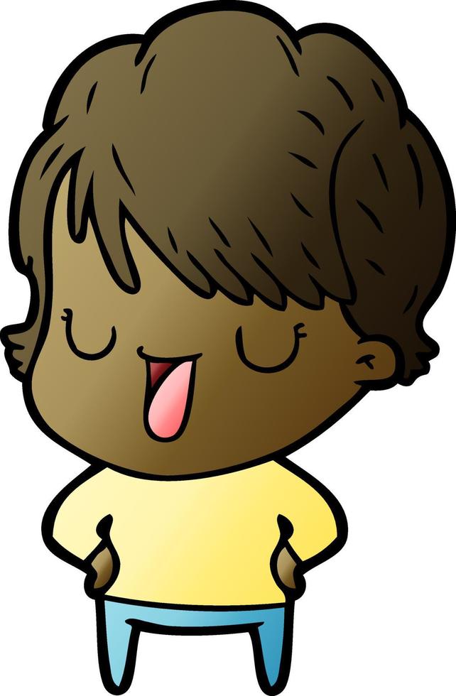cartoon woman talking vector
