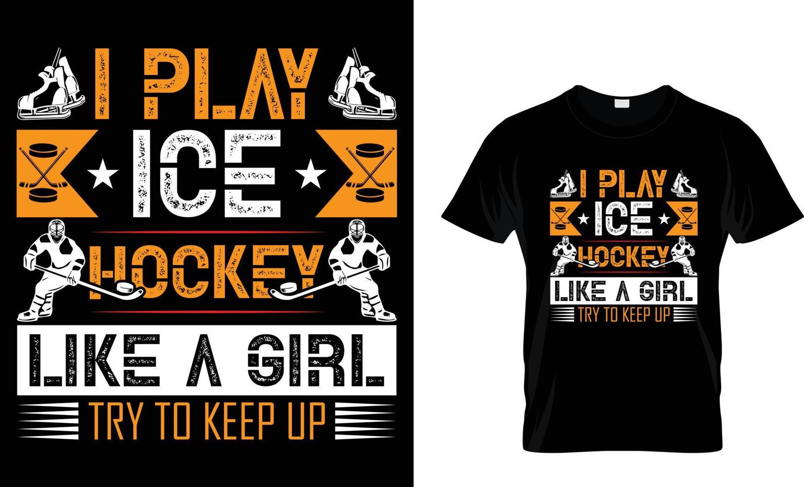 Ice Hockey T-shirt Design Vector Graphic by Unique T-shirt Design