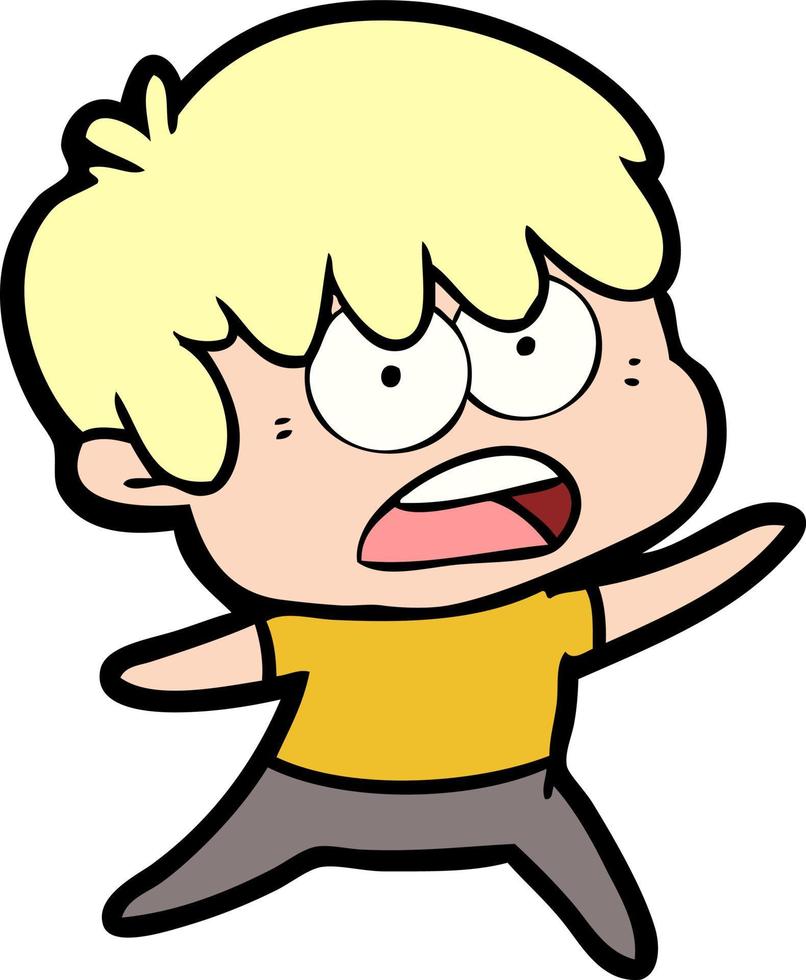 worried cartoon boy 12471057 Vector Art at Vecteezy