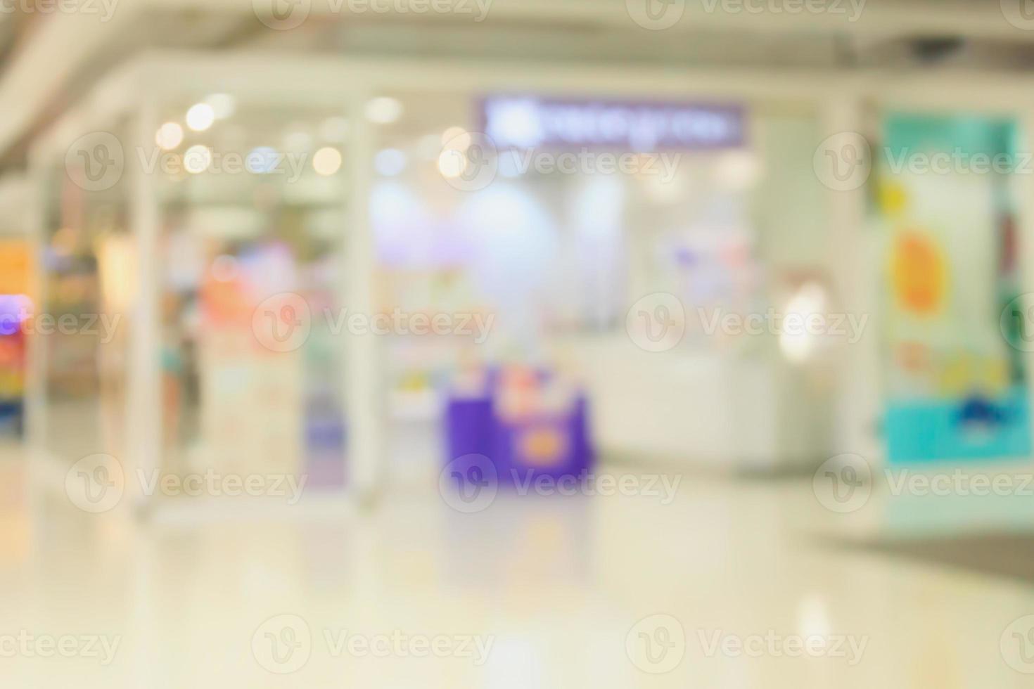 shopping mall store blurred background photo