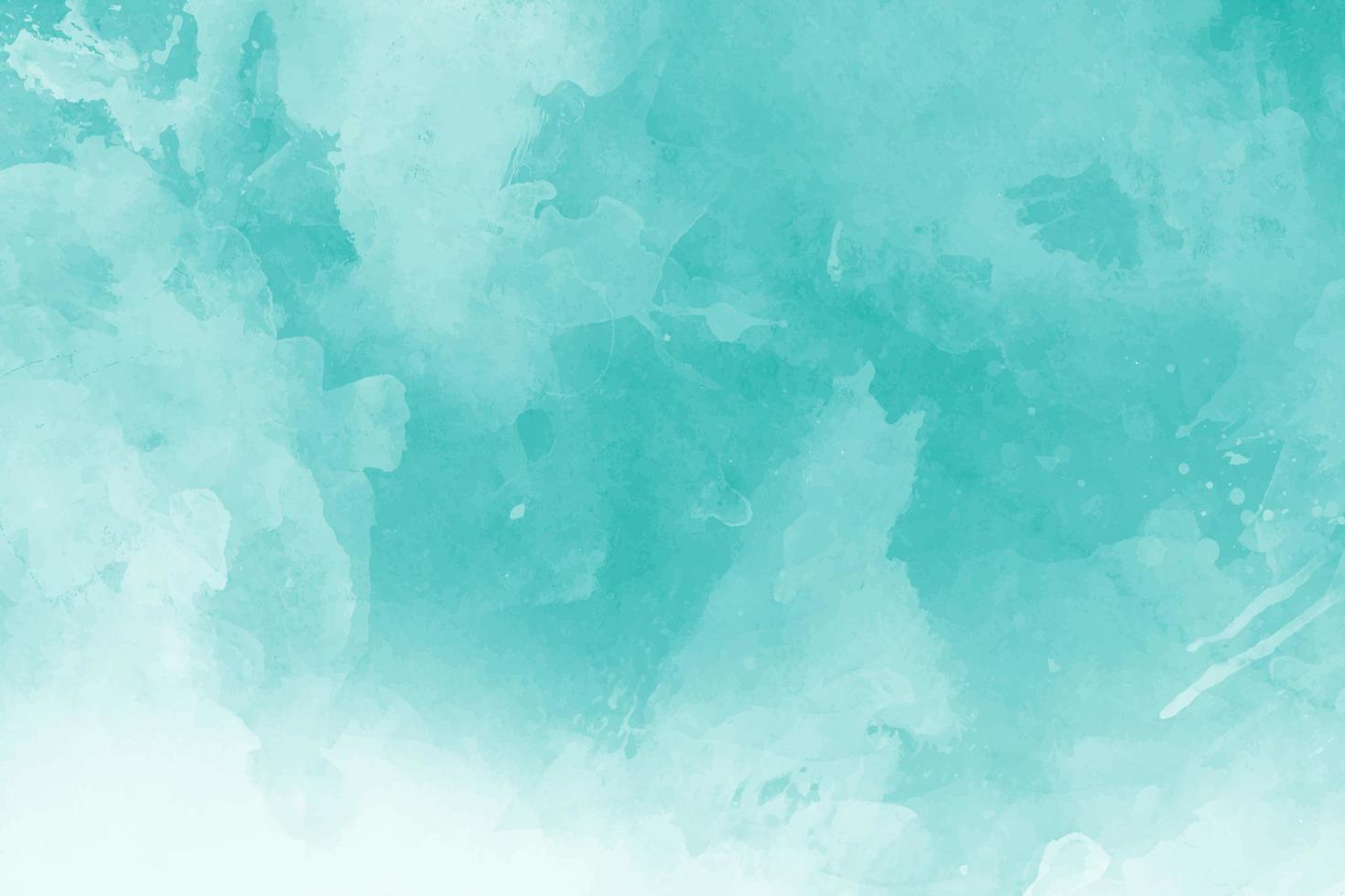 Mint abstract watercolor texture background vector