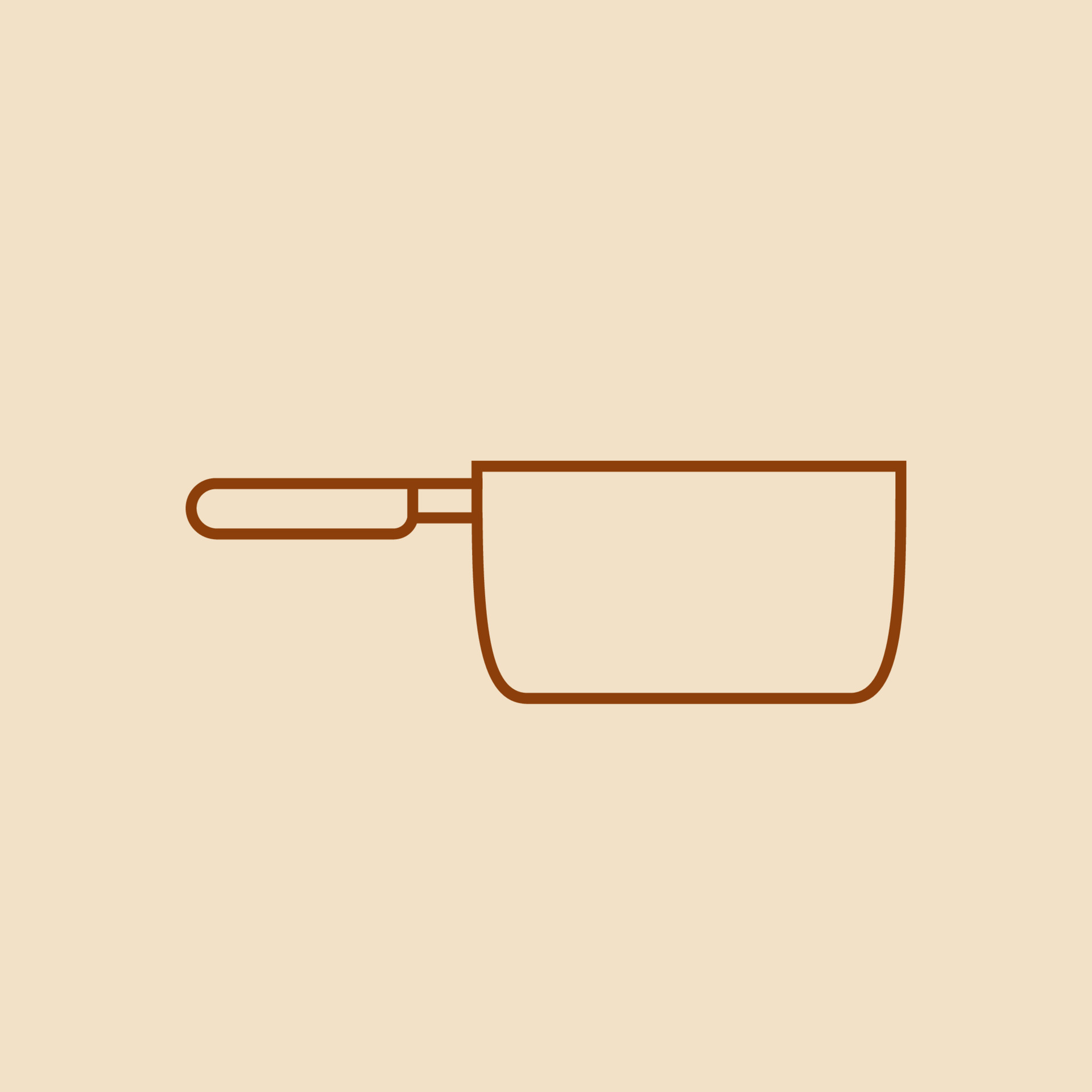 saucepan outline icon simple with handle 12472022 Vector Art at Vecteezy