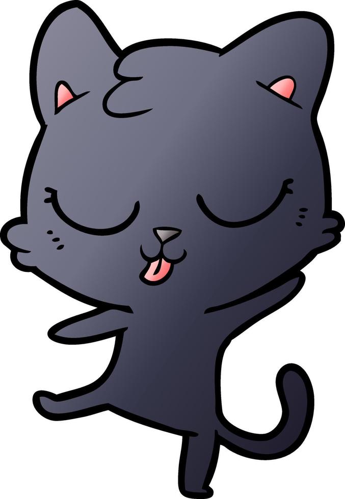 Vector cartoon cat