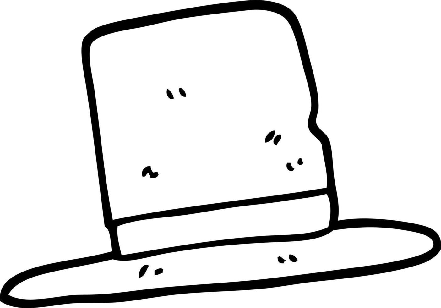 Grafico semáforo nombre sombrero de copa de dibujos animados en blanco y negro 12472389 Vector en  Vecteezy