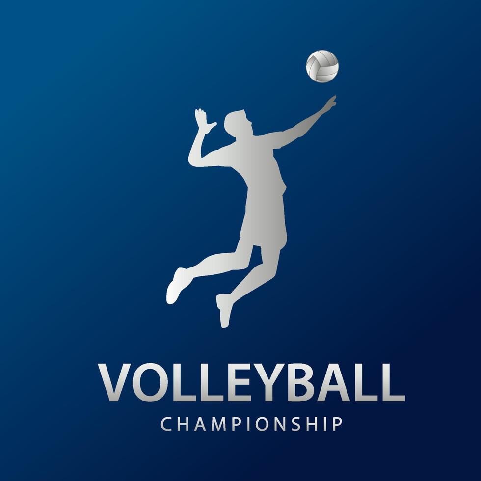 Volley championship banner vector