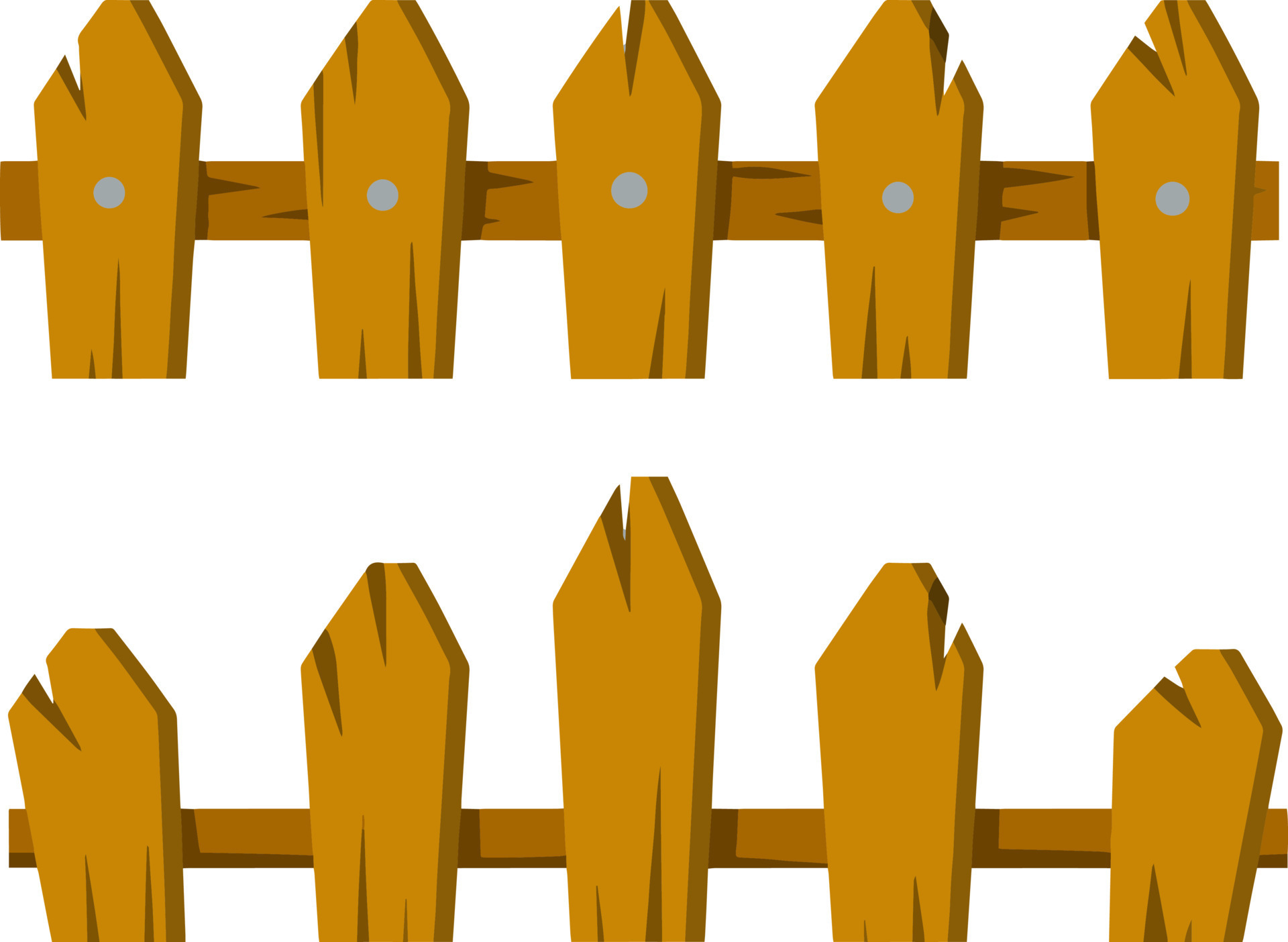 cartoon wooden fence