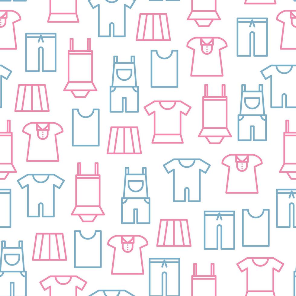 Baby Clothes Pattern vector