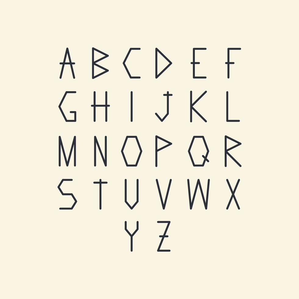 Alphabet in Black and Beige vector