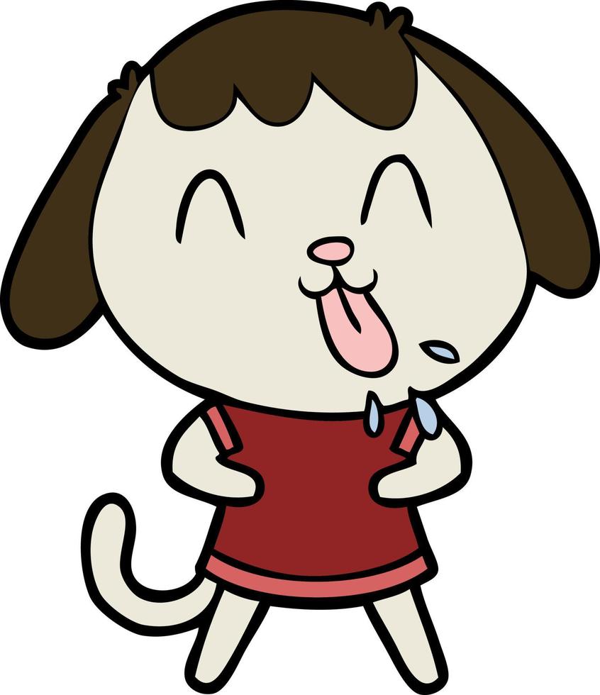 cute cartoon dog vector