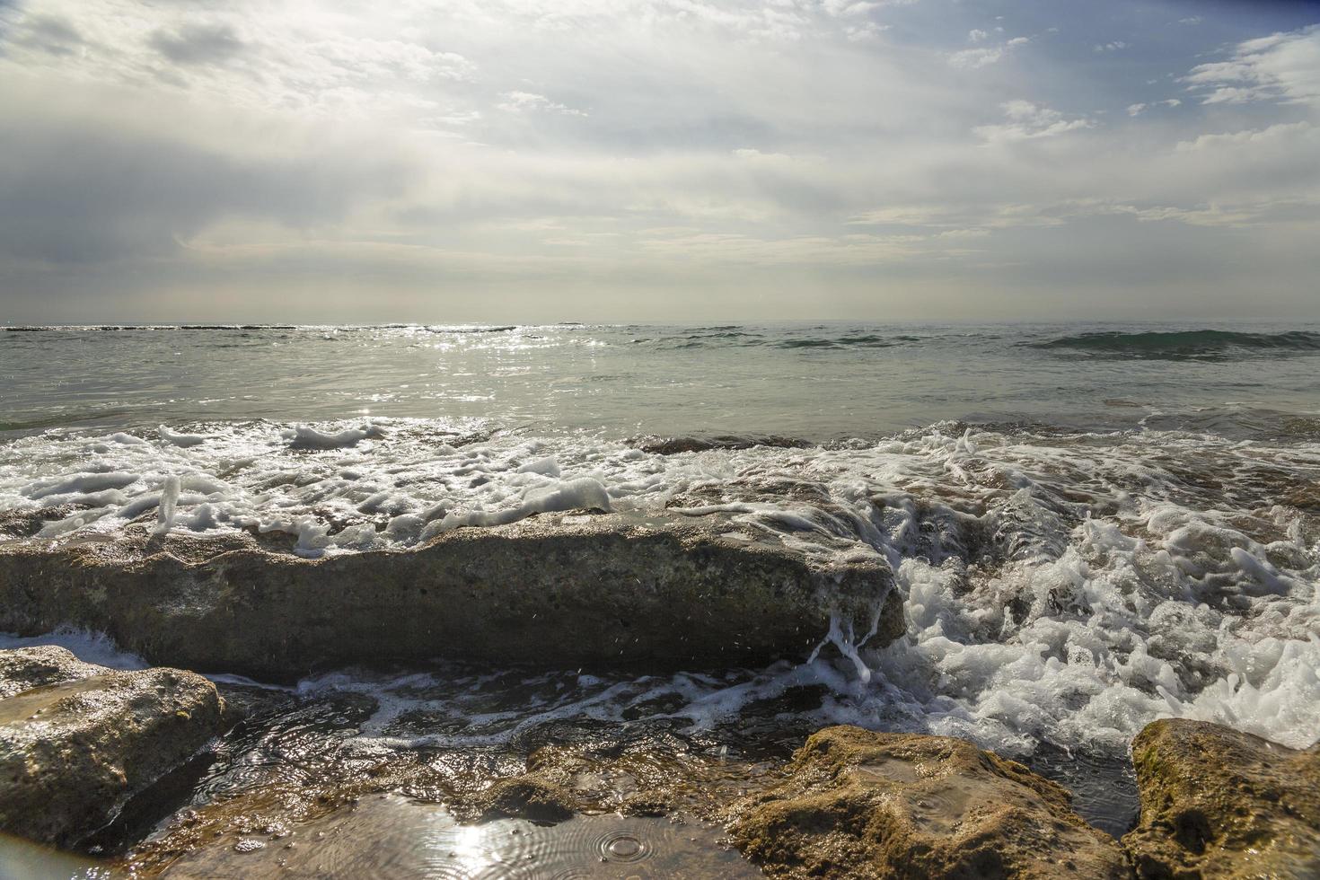 Sea coast landscape view photo