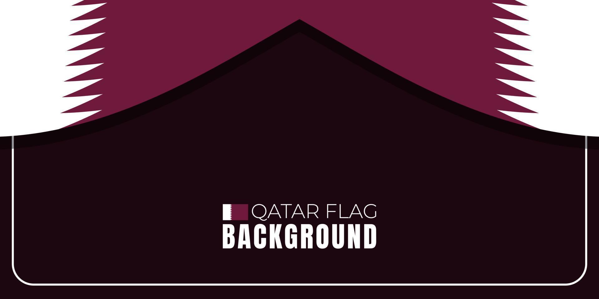 Qatar Flag blank background. Perfect for country celebration designs. Negative space vector illustration