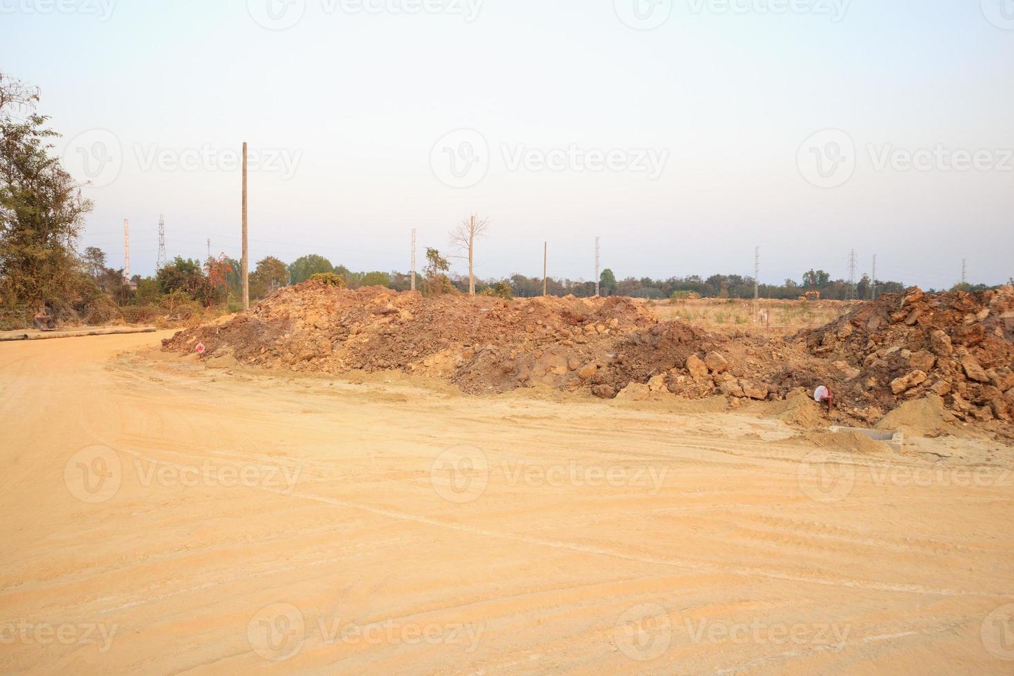 fondo del sitio de construcción foto