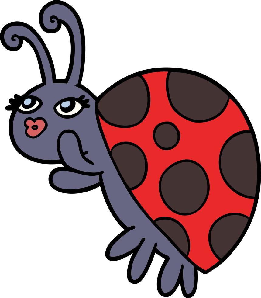 Vector cartoon ladybug
