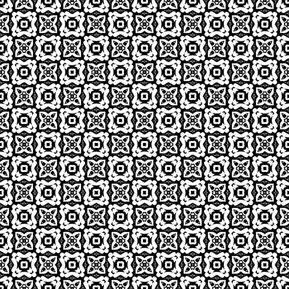 Black and white seamless pattern texture. Greyscale ornamental graphic design. vector