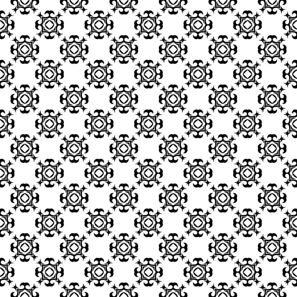 Black and white seamless pattern texture. Greyscale ornamental graphic design. vector